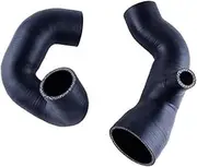 Rynplex Air Intake, for Lancia, HF, for Integrale 16V, for EVO Evoluzione 1 2 I II Car Silicone Air Intake Inlet Induction Hose Tube Pipe Kit Car Air Intake Hose(BLACK Black)
