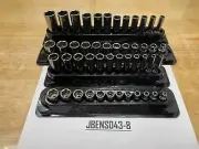 Snap-on Tools NEW 48pc 1/4" & 3/8" Drive Metric Shallow Deep Chrome Socket Sets