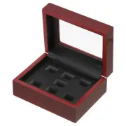 Championship Ring Display Case, Big Ring Storage Box 7 Slot| for Sports Fans