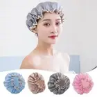 Waterproof Shower Bath Cap Unisex Elasticated Reusable Hat Protector NEW A3C6