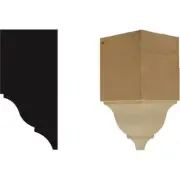 House of Fara 7-3/4X3-1/2X3-1/2 Corner
