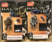 Mega Construx Halo Infinite Spartan Gungnir & Elite Ultra PLUS BONUS 3rd FIGURE