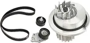 Brilluxa Timing Belt Kit, Water Pump Kit, Engine Timing Belt Replacement Kit with Tensioner Pulley Idler Pulley, Compatible with 1.6L Engine Vehicle
