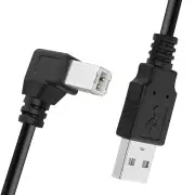 Right Angle USB 2.0 Cable A Male to B Male, tunghey Left Angle USB 2.0 Type A...