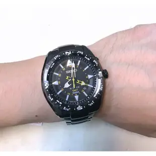 SEIKO PROSPEX KINETIC 精工黑離子GMT人動電能鋼帶腕錶 型號：SUN047J1【神梭鐘錶】