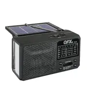 R-37 6-Band (AM, FM, SW1 - SW4) Bluetooth LED Flashlight Solar Radio (2021