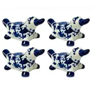 4x Floating 14.8cm Platypus Outdoor Ornament Yard/Patio Garden Decor Blue/White