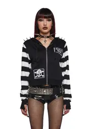 [Widow] Anger Mismanagement Striped Hoodie