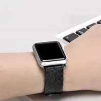 在飛比找momo購物網優惠-【樂邁家居】Apple Watch 米蘭式不鏽鋼錶帶(49m