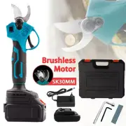 Electric Pruning Shear 20V Cordless Pruner 25mm Cutting Tree Garden Cutter Tool