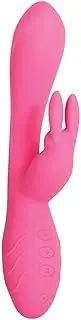 Evolved Bunny Kisses - Pink 20 cm USB Rechargeable Rabbit Vibrator