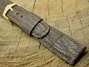 Vintage JB Champion 19mm Tiger Shark Watch Band w Gold Tone Buckle NOS Unused