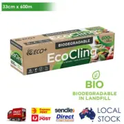 ECO Cling Biodegradable Premium Food Wrap Film Dispenser Slide Cutter 33cmx600m