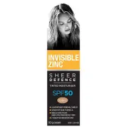 Invisible Zinc Sheer Defence Tinted Moisturiser SPF 50 (Light) 50g