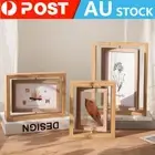 Picture Display Photo Holder Rotating Picture Frames Double Side Photo Frame AU