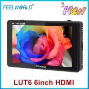 Feelworld LUT6 6" 2600nits HDR 3D-LUT HDMI 4K Camera DSLR Monitor Touch-Screen