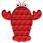 Red Lobster Pop Bubble Fidget Toy