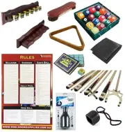 NPC Amusements Premium 7ft Pool Table Starter Accessories Pack Set Kit