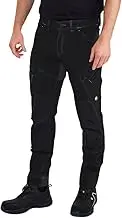FE Engel Men's X-treme Stretch Work Utility Pants, Black, 18