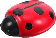 Hoement Realistic Ladybug Key Hider Weatherproof Outdoor Key Storage for Garden Decor Decorative and Functional Garden Accessory