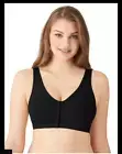Wacoal wireless B-Smooth Front Close mastectomy Bralette black bra 835475 Sz. 40