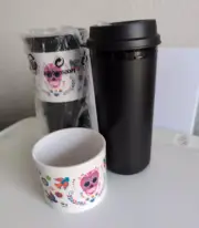 Tupperware Tumbler Cup Eco To-Go w/ Sleeve 16 oz. Dia De Los Muertos