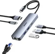 BENFEI 000379grey 6-in-1 USB C Hub