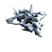 NNEOBA 2.4G RC Fighter Jet with Camera & Missile Launch (Grey)