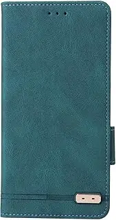 [YukeTop] Case for Motorola Edge 30, PU Leather Flip Folio Wallet Cover, with Card Slots, Case Cover for Motorola Edge 30.(Green)