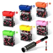 181 Pieces Impact Screwdriver Bits Set with Colorful Boxes, 1" Magnetic (PH2,...
