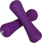 YARNOW 2pcs Bone Shape Dumbbells for Women Purple Hand Weights for Fitness Training Ergonomic Design for Strength Cardio Workouts Compact Easy Storage Coated to Protect Floors