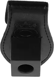Magnetic Chalk Clip for Belt Black Pu Iron Holder with Noise-reducing Cap Magnetic Supply Clip for Clothing