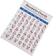 VICASKY 1pc Chord Chart Chord Chart Guide Small Finger Diagram Mandolin Beginners Beginner Mandolin Diagram White