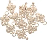 [BESPORTBLE] 10pcs Shank Buttons for Cheongsam Knot Clasps for Wedding Dresses Evening Gowns Durable Retro Frog Closures for Formal Occasions