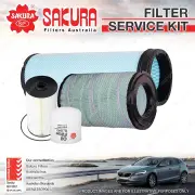 Sakura Oil Air Fuel Filter Service Kit for Isuzu FRR90 FSS90 5.2L TD