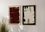 [Namly Design] Poster - Primitive Modernism / Set of 2