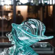 Hand Blown Glass Conch Seashell Figurine Home Decor Art Glass Sculpture of Conch