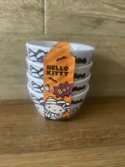 4 Hello Kitty Halloween Mummy melamine tidbit snack bowls 3.5 x 2
