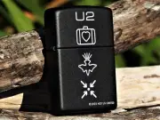 Zippo Lighter - U2 Symbols - Elevation Tour - Bono - The Edge - Adam Clayton