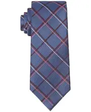 MSRP $70 Michael Kors Men's Classic Overlapped Grid 3" Tie Size OSFA