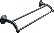 Towel Rack Towel Hanger Bath Towel Holder Wall Hanging Towel Double,Single Bar 304 Stainless Steel Bathroom Shelf Storage Rack Towel bar(Double)