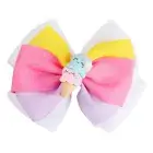 Donut Ice Cream Hair Bows Glitter Hairpins Fashion Bowknot Hair Clip Girls