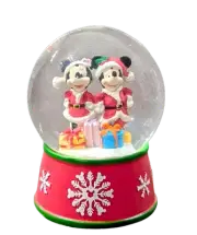Disney Mickey & Minnie Christmas Snow Globe