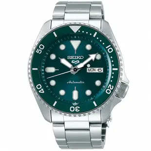 【SEIKO精工】SRPD61K1 綠水鬼 5 Sports 鋼帶機械錶 潛水錶 綠 4R36-07G0M 台南 時代