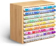 Bamboo Marker Organizer with 8 Compartments