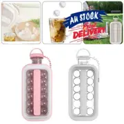 2-in-1 Ice Ball Mold Ice Cube Maker Water Bottle Ice Tray Leakproof Portable