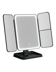 [Embellir] LED Tri-Fold Make Up Mirror in Black