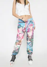 [Sugar Thrillz] Once Upon A Dime Graphic Sweatpants