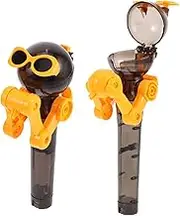 PLAFOPE 2pcs Robot Lollipop Case: Multi-functional Cartoon Candy Holder Toy Organizer For Children Goodie Bags And Halloween Party Favors