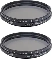 Binxind 2X ND2-400 Neutral Density Fader Variable ND Filter Adjustable 49mm Filter for for for Camera Lens